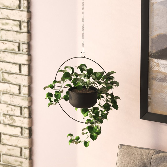 Aberto Design Payanda - Maceta Decorativa Negra